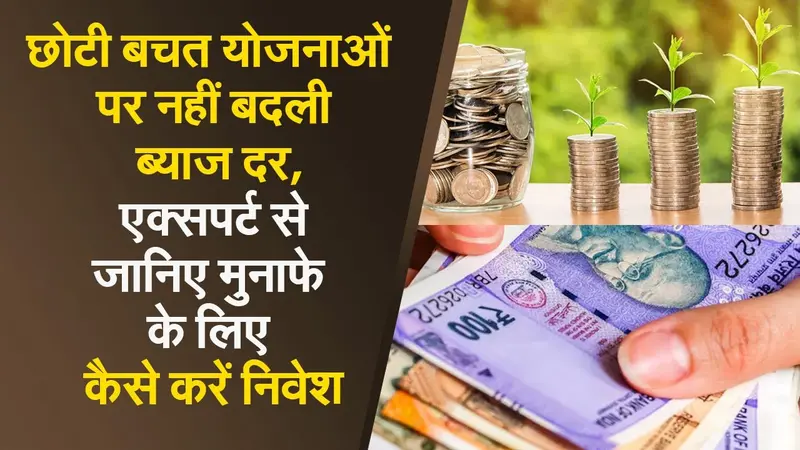 छोटी बचत योजनाओं पर नहीं बदली ब्याज दर, एक्सपर्ट से जानिए मुनाफे के लिए कैसे करें निवेश