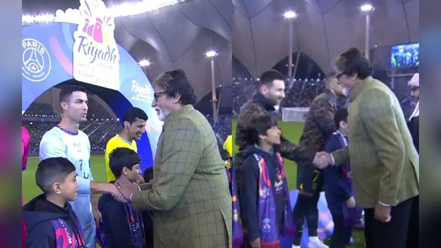 Messi और Ronaldo से मिले अमिताभ बच्चन, तस्वीरों ने मचाया इंटरनेट पर तहलका, यूजर्स बोले- मैजिकल, VIDEO