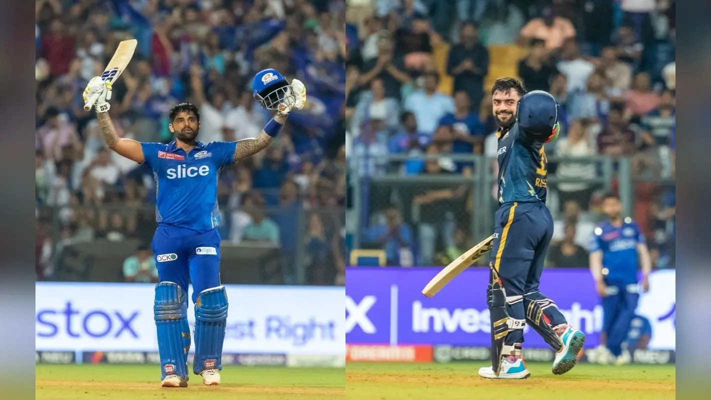 IPL 2023: सूर्यकुमार यादव ने ठोका शतक तो राशिद खान ने भी जड़े 10 छक्के, MI vs GT मैच में लगी रिकॉर्ड्स की झड़ी
