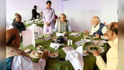 PM Modi ने लिया लंच में लिया बाजरे का चूरमा और ज्वार की रोटी का आनंद, जानिए क्या रहा खाने का मेन्यू