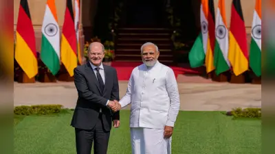मोदी ने जर्मन चांसलर का कुछ यूं किया स्वागत, देखें खास तस्वीरें