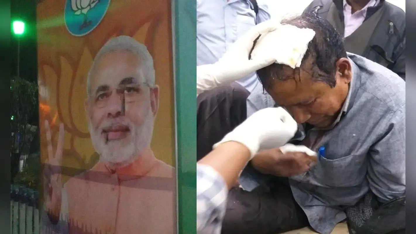 हल्दिया में रैली से पहले पीएम मोदी के पोस्टर फाड़े, भाजपा कार्यकर्ताओं पर हमले