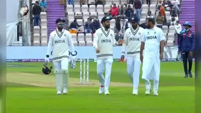 WTC Final : जब तौलिया पहनकर मैदान पर उतर गये मोहम्मद शमी, फैन्स हुए हैरान