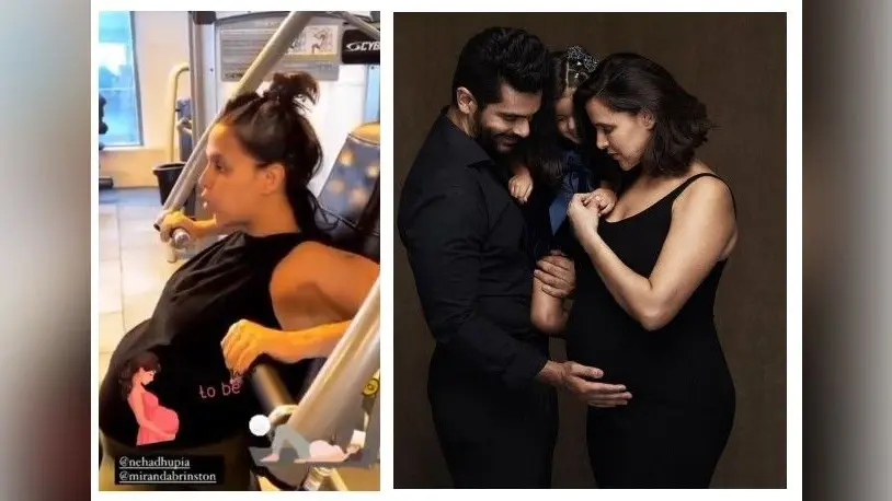Neha Dhupia की अपनी वर्कआउट करती Video हुई Viral, पति Angad Bedi ने शेयर कि एक्ट्रेस की ये फोटो