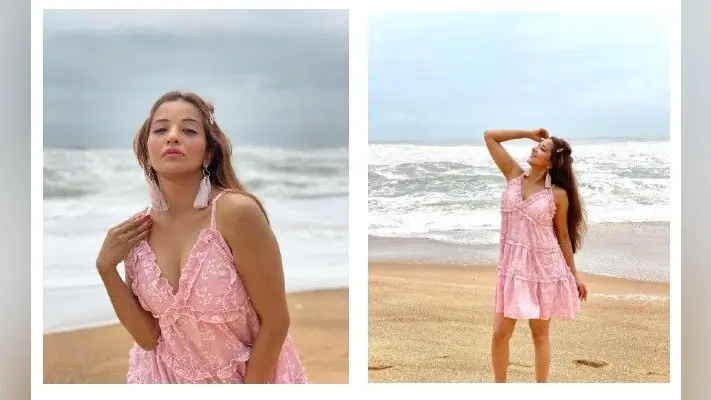 Monalisa ने पिंक आउटफिट में Beach पर करवाया फोटोशूट, PHOTOS ने मचाया सोशल मीडिया पर धमाल