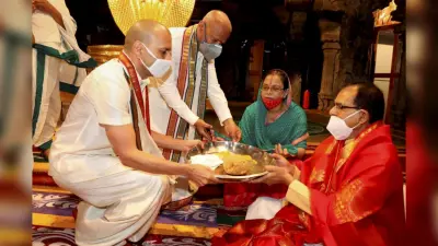 शिवराज सिंह चौहान ने तिरुपति मंदिर में पूजा-अर्चना की
