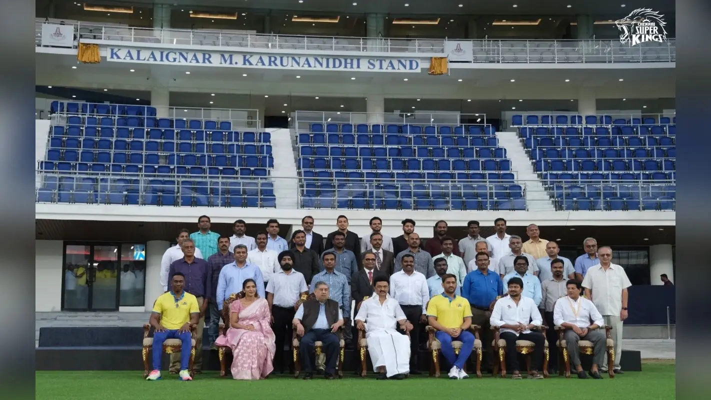 IPL 2023: चेपॉक स्टेडियम में CM स्टालिन और MS Dhoni ने नए स्टैंड का किया उद्घाटन, CSK ने शेयर की तस्वीरें