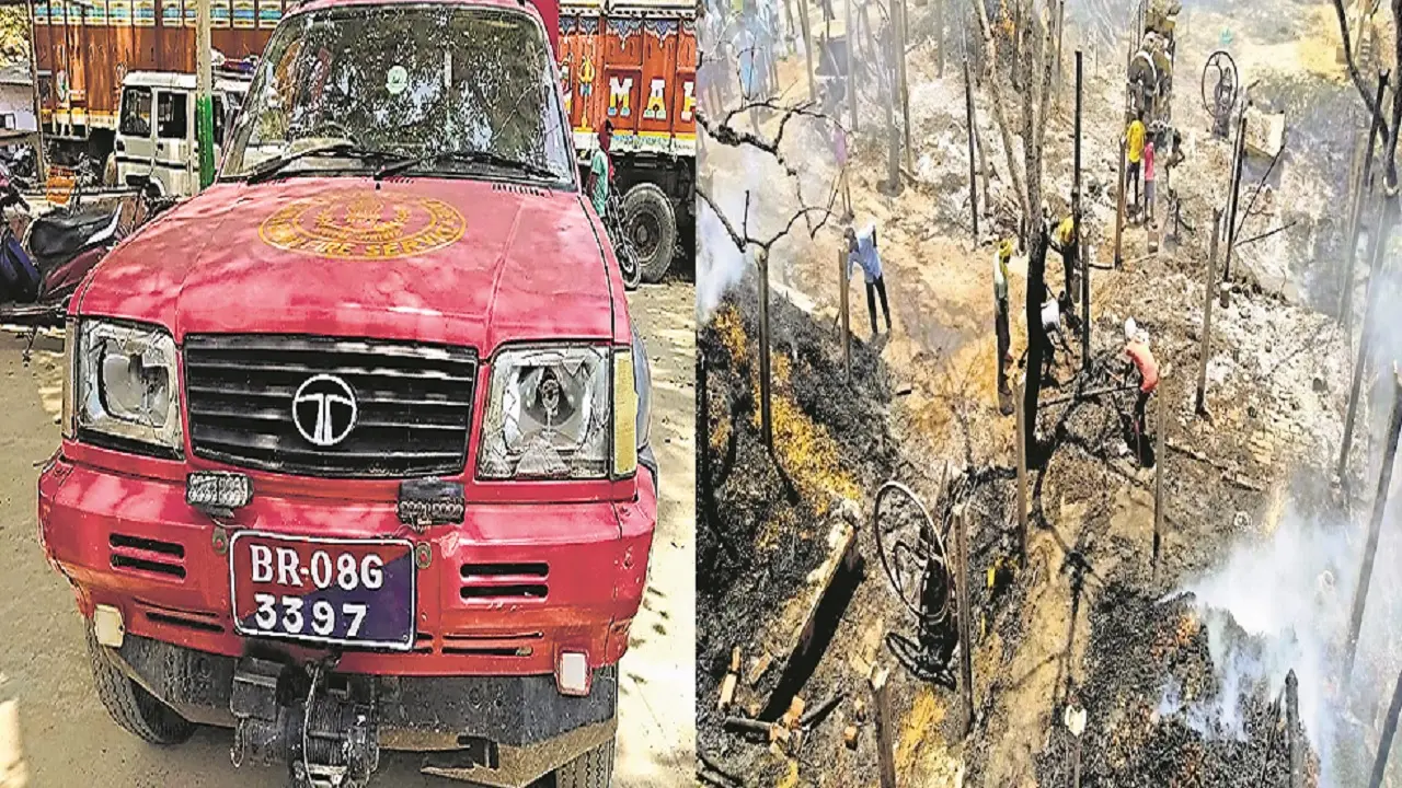 बिहार: मुंगेर में भीषण अगलगी के बाद विलंब से पहुंची दमकल गाड़ी पर पथराव, जख्मी चालक वाहन लेकर मौके से भागा