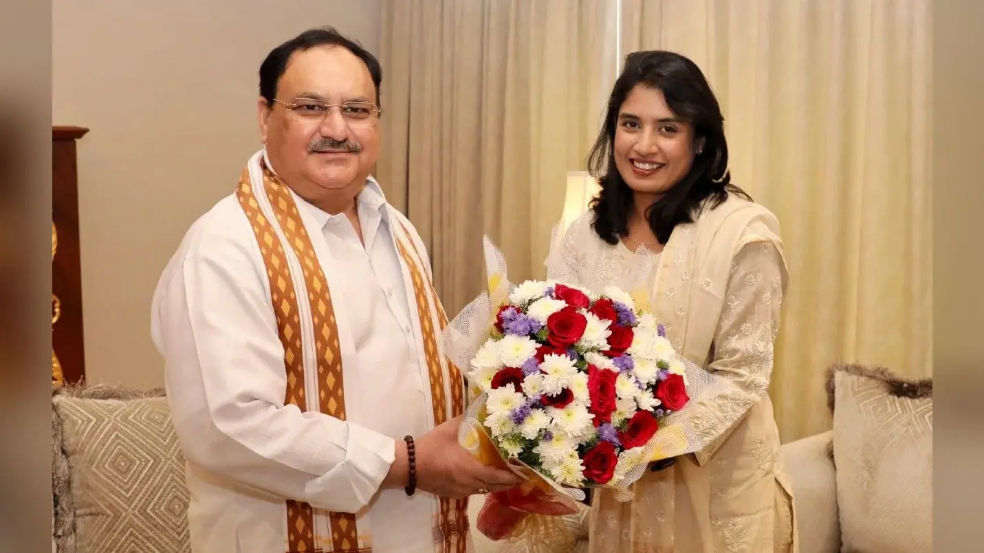 क्या भाजपा के शामिल होने वाली हैं मिताली राज, राष्ट्रीय अध्यक्ष जेपी नड्डा से की मुलाकात
