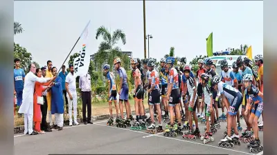 National Skating: मैराथन में तमिलनाडु की रेहा व दिल्ली के हर्षित को गोल्ड, झारखंड के हर्ष ने जीते दो पदक