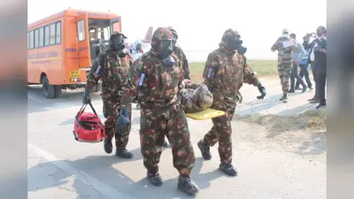चौधरी चरण सिंह एयरपोर्ट पर केमिकल अटैक! NDRF की टीम ने मॉक ड्रिल में संभाला मोर्चा