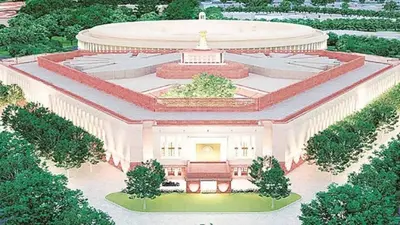 New Parliament Building: तस्वीरों में देखें संसद के नए भवन का अंदरुनी नजारा