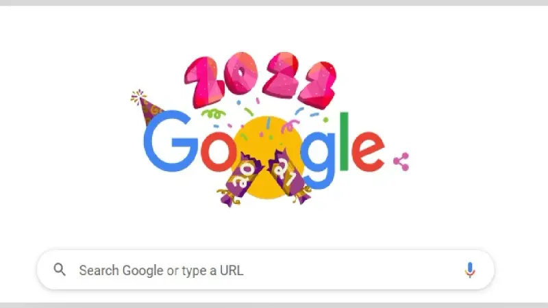 Happy New Year 2022: नये साल के पहले दिन Google लाया खास Doodle