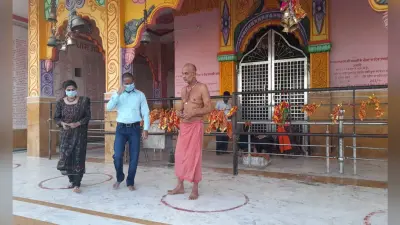 देवी धाम पहुंचे डीसी, कहा- पर्यटक स्थल के रूप में होगा विकसित, भीम चूल्हा का भी समुचित विकास