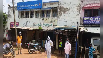 Coronavirus Impact : पालकोट में बढ़ते संक्रमण को देख प्रखंड क्षेत्र में संपूर्ण लॉकडाउन, दुकानें और बाजार रहे बंद