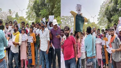बिहार में 7वें चरण की शिक्षक बहाली को लेकर अभ्यर्थियों का प्रदर्शन, पटना के आयकर गोलंबर पर नारेबाजी