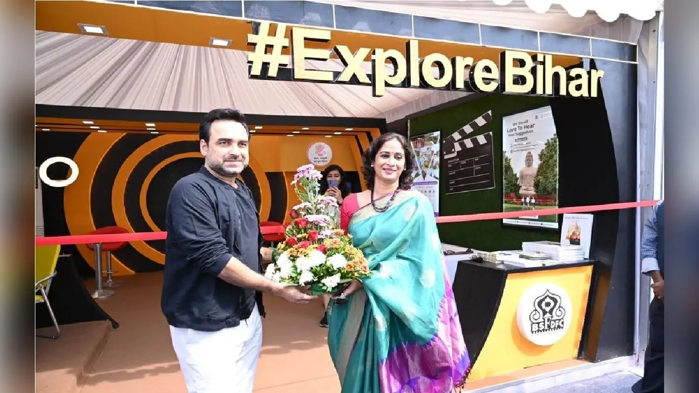 पंकज त्रिपाठी ने किया बिहार पवेलियन का उद्घाटन, बोलें- बिहार में फिल्म निर्माण की अपार संभावनाएं
