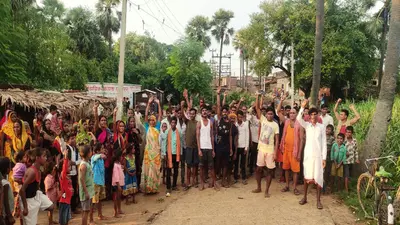 उपहारा में थानाध्यक्ष की मनमानी के खिलाफ ग्रामीणों ने किया प्रदर्शन, कहा- थानाध्यक्ष को किया जाए निलंबित