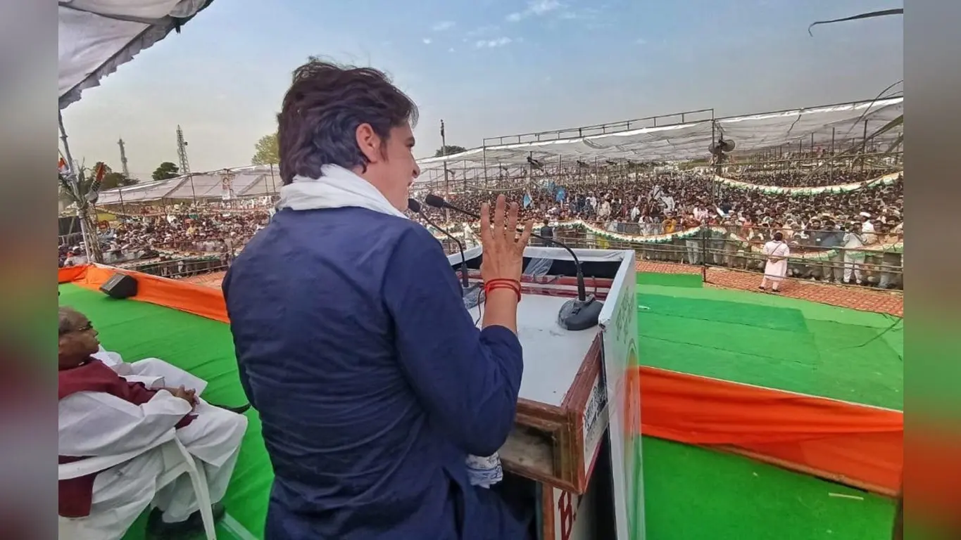 Kisan Mahapanchayat: किसानों के समर्थन में बोली प्रियंका वाड्रा, जब तक दम है लड़ूंगी, 100 दिन हो या 100 साल