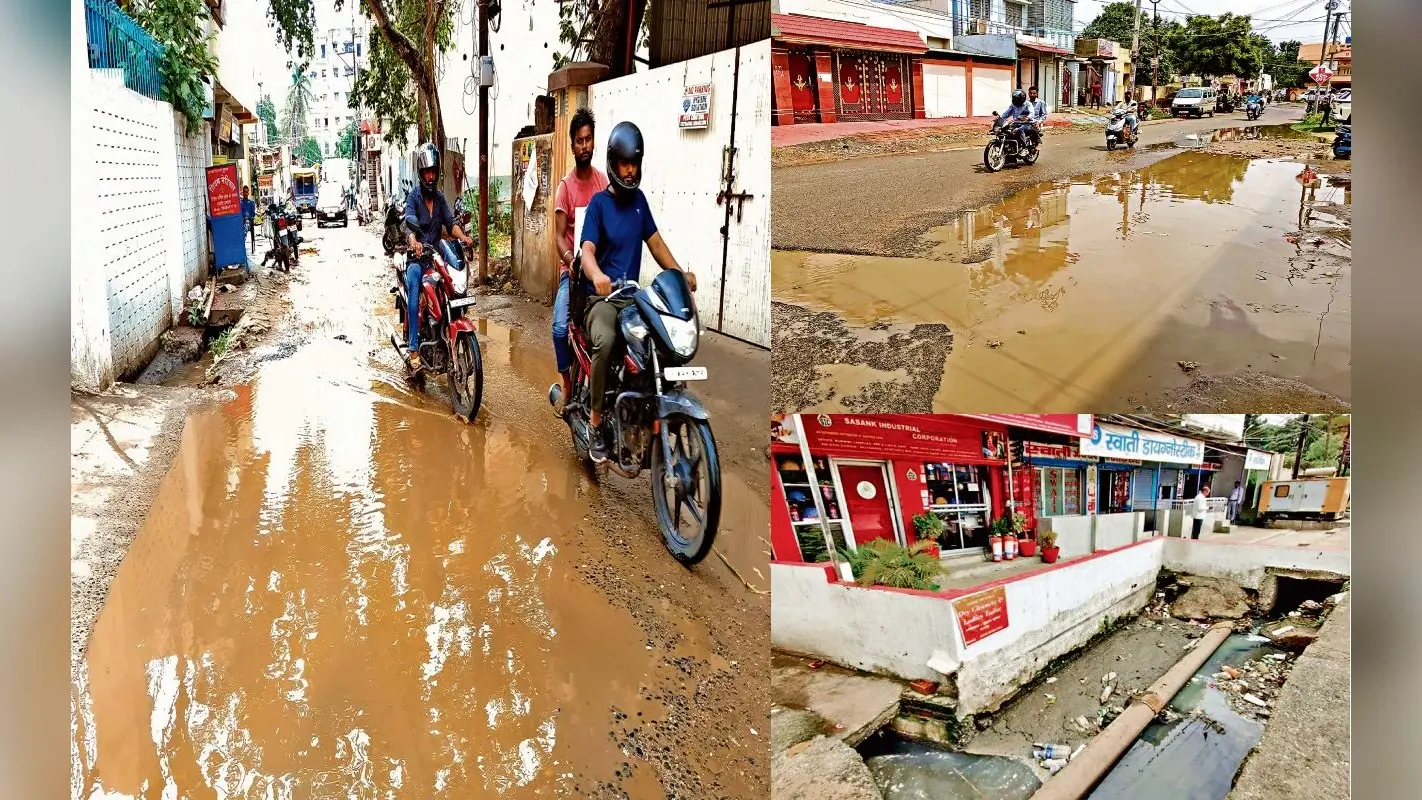 बारिश के बाद धनबाद के लोग परेशान, सड़क से लेकर घरों में घुस रहा नाले का पानी