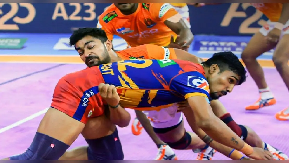 Pro Kabaddi League: पुनेरी पलटन ने यूपी योद्धा को 44-38 से हराया, असलम और मोहित का सुपर 10 रेड