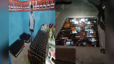 भागलपुर में पुलिस को मिली बड़ी सफलता, स्कॉर्पियो में छुपाकर रखी 500 बोतल विदेशी शराब बरामद