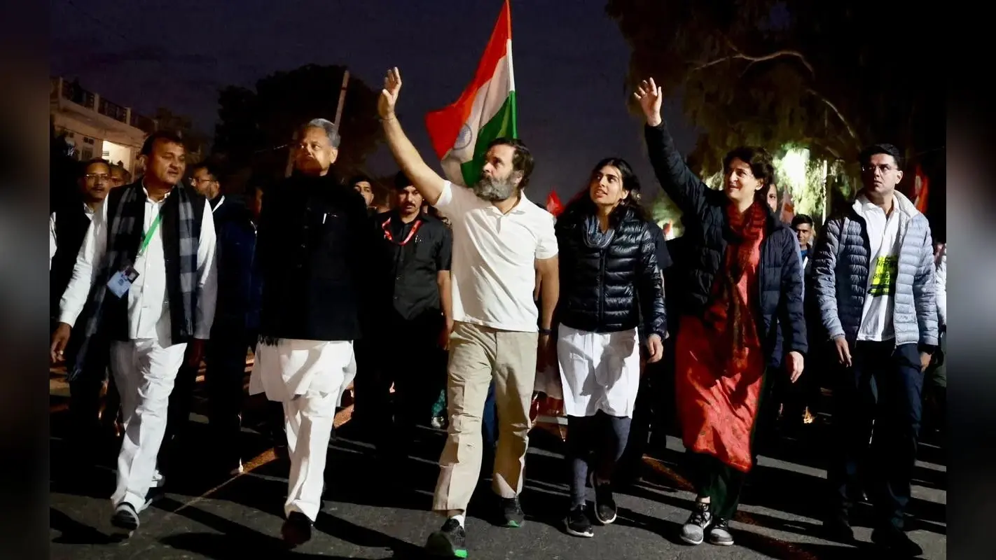 राजस्थान: भारत जोड़ो यात्रा में राहुल गांधी के साथ CM गहलोत और सचिन पायलट, देखें तस्वीरें