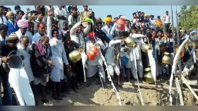 Rajasthan News: राजस्थान में गजब की श्रद्धा, मंदिर की नींव भराई में डाला 11 हजार लीटर दूध, दही और देसी घी