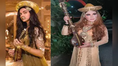 Deepika Padukone को कॉपी करती नजर आईं Rakhi Sawant, Mastani बनकर ढूंढती नजर आईं अपने Bajirao को