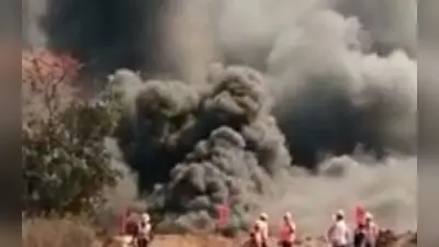 सीसीएल कुजू क्षेत्र के तोपा परियोजना खुली खदान के उत्तरी भाग में लगी आग, धुंआ-धुआं हुआ इलाका
