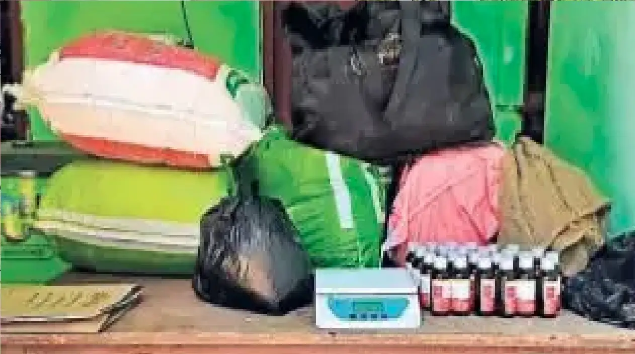 यूपी में पांच अंतरराष्ट्रीय तस्कर गिरफ्तार, दो करोड़ रुपये का गांजा बरामद