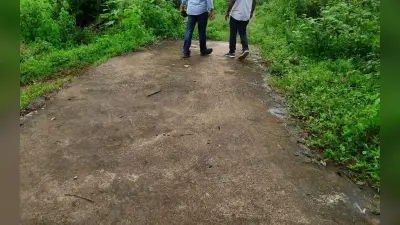 डढ़वा नदी के किनारे एयरपोर्ट तक रोड का अलाइनमेंट फाइनल