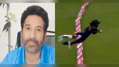 VIDEO : ‘सुपरवुमेन’ हरलीन के कैच के मुरीद हुए सचिन तेंदुलकर, बताया ‘कैच ऑफ दी इयर’