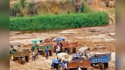बालू व मिट्टी का अवैध खनन बदस्तूर जारी, माफियाओं की कट रही चांदी