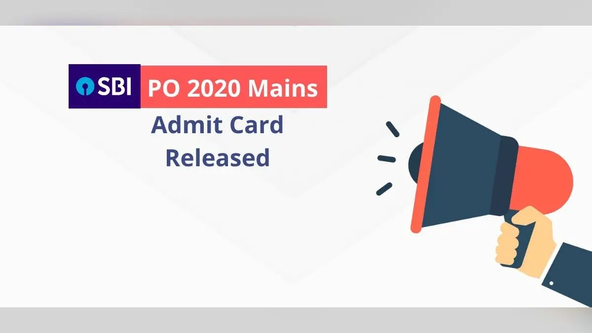 SBI PO Mains Admit Card 2021 Out: स्टेट बैंक ने जारी किया मेंस परीक्षा का एडमिट कार्ड, यहां देखें प्रवेश पत्र डाउनलोड़ करने का लिंक