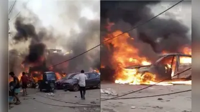 Photos: पटना में फेंका जलती हुई सिगरेट का टुकड़ा, तीन दुकानें, चार कार और ऑफिस जल कर खाक