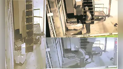 पटना में कुरियर कार्यालय से 41 किलो चांदी सिर पर उठा कर ले गये चोर, सीसीटीवी कैमरे में कैद हुई चोरी