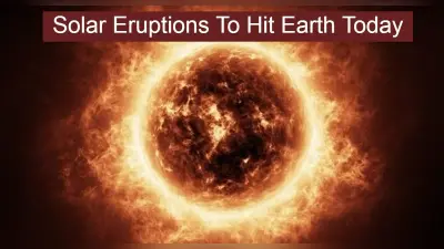 Solar Eruptions: आज पृथ्वी से टकरा सकता है सौर विस्फोट, भू चुंबकीय तूफान की आशंका, CESS ने ट्वीट कर बताया