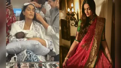 सोनम कपूर ने मेकअप कराते हुए बेटे को कराया ब्रेस्टफीड, पति आनंद के कमेंट ने खींचा फैंस का ध्यान