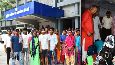 बोकारो : एसपी कार्यालय में विधायक के पैर पकड़कर गिड़गिड़ाने लगी आदिवासी महिला, बोली- न्याय दिला दीजिये
