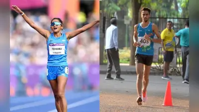 अक्षदीप सिंह और प्रियंका गोस्वामी ने 20 किमी पैदल चाल में गोल्ड मेडल जीतकर ओलंपिक के लिए किया क्वालीफाई