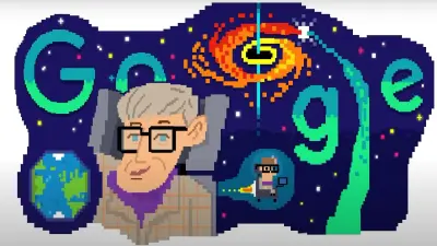 Stephen Hawking के जन्मदिन पर Google ने बनाया Video वाला डूडल, देखें