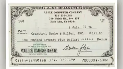 Steve Jobs के हस्ताक्षर वाला 175 डॉलर का 47 साल पुराना चेक 87 लाख रुपये में बिका, आखिर इसमें ऐसा क्या है खास