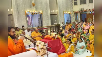 रांची के श्री श्याम मंदिर में बोले स्वामी परिपूर्णानंद, शिव पापों से मुक्ति देकर सभी बंधनों से करते हैं मुक्त