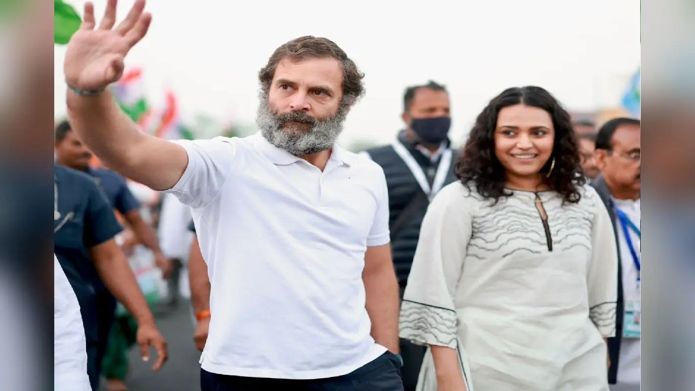 Bharat Jodo Yatra में शामिल होने के लिए स्वरा भास्कर पहुंची उज्जैन, राहुल गांधी का दिया साथ, देखें फोटोज