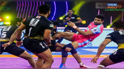 Pro Kabaddi League: तेलुगु टाइटंस ने जयपुर पिंक पैंथर्स को 35-34 से हराया, सीजन में पहली जीत