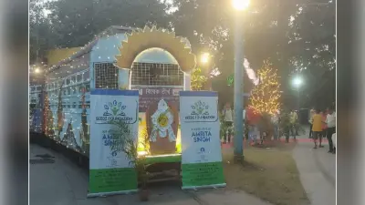 PHOTOS : ऐतिहासिक धरोहर ट्राम में सांस्कृतिक धरोहर दुर्गापूजा का भव्य आयोजन
