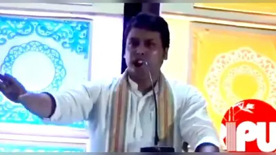 त्रिपुरा के मुख्यमंत्री बिप्लब देब ने दिया विवादित बयान, बोले- अदालत की अवमानना से न डरें अफसर, मैं बाघ हूं