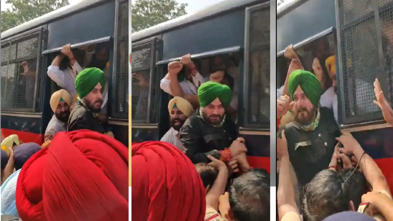 खट्टर के विवादित बयान से गुस्से में नवजोत सिंह सिद्धू, लगाये नारे किसान विरोधी है सरकार