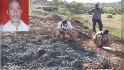 मंदिर की जमीन पर कब्जा नहीं कर सके तो पुजारी को जिंदा जलाया, न्याय के लिए धरने पर बैठा है परिवार